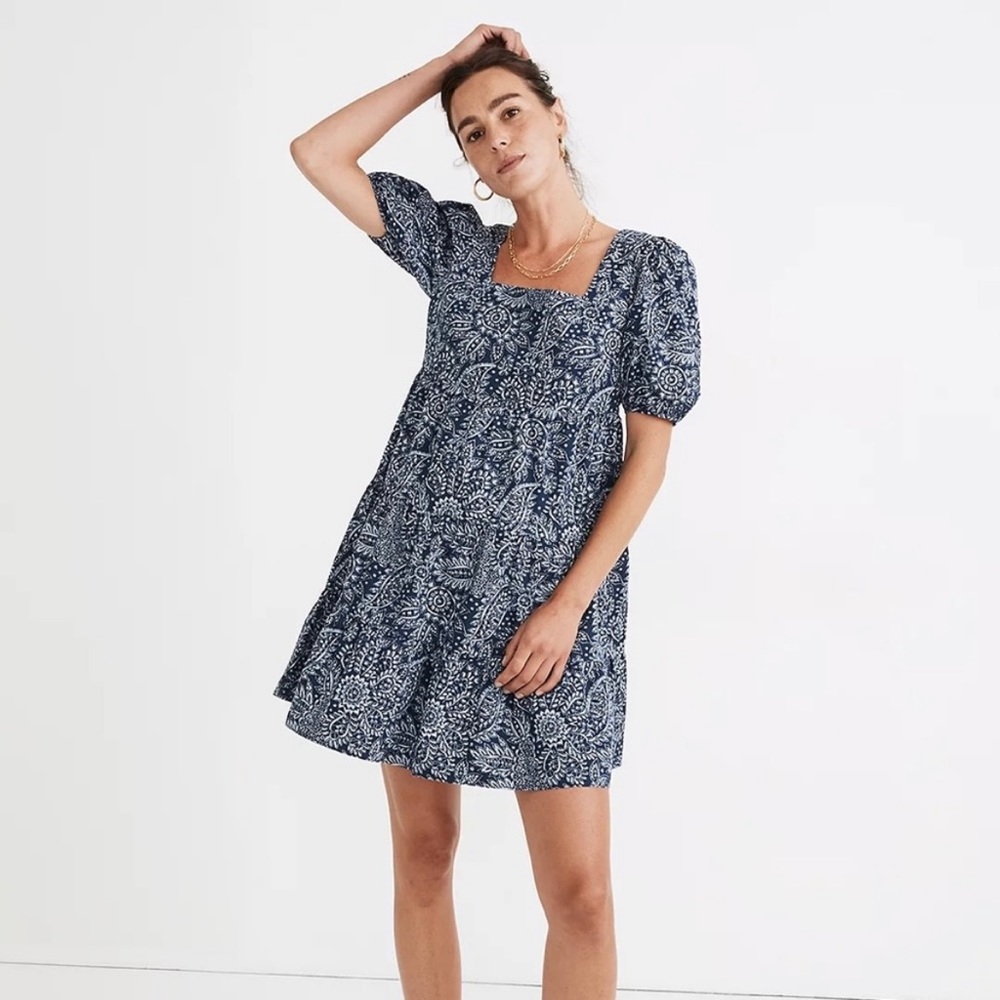 Madewell Blue Floral Dress - Picture 15 of 15